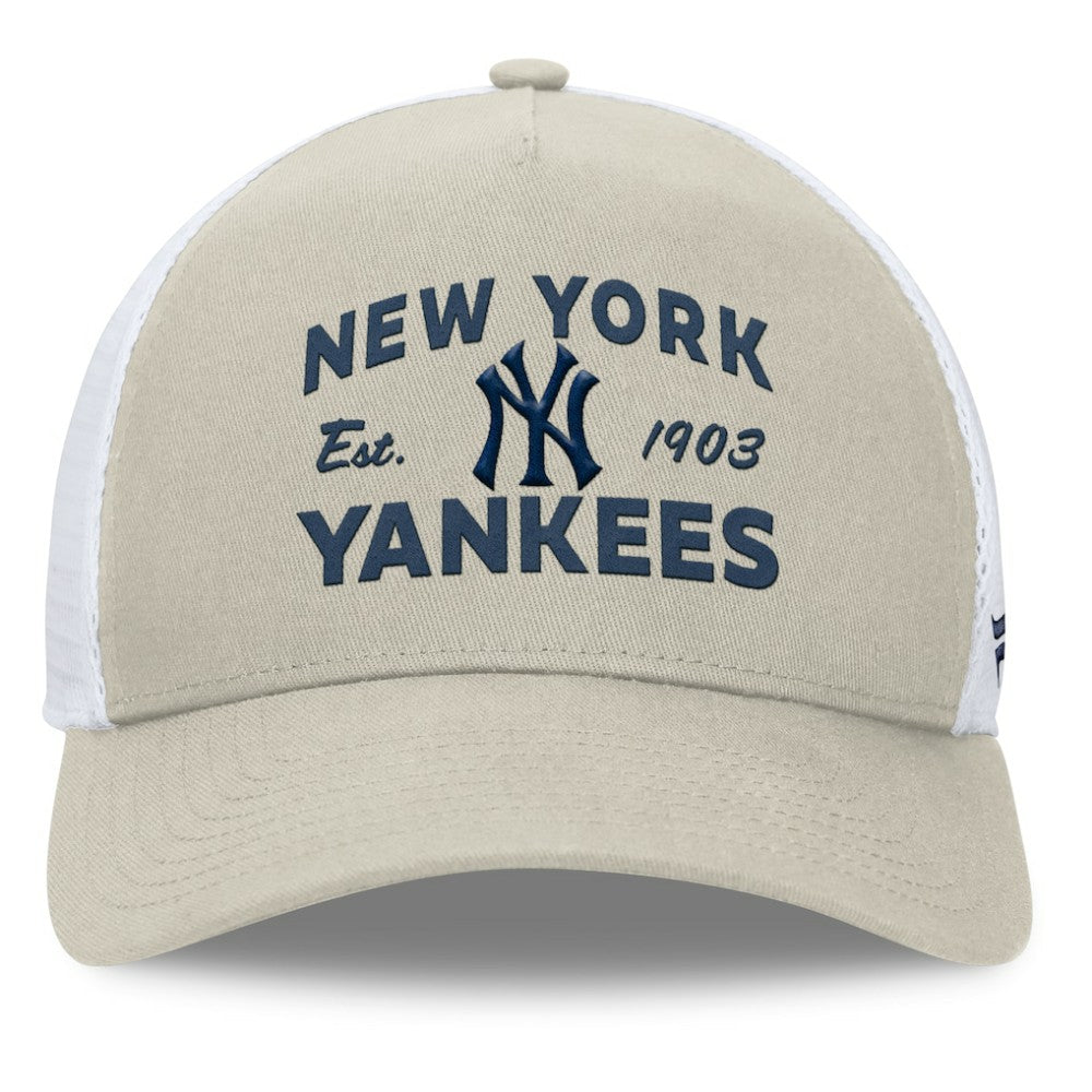 New York Yankees A-Frame Trucker Adjustable Hat Stone
