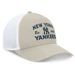 New York Yankees A-Frame Trucker Adjustable Hat Stone