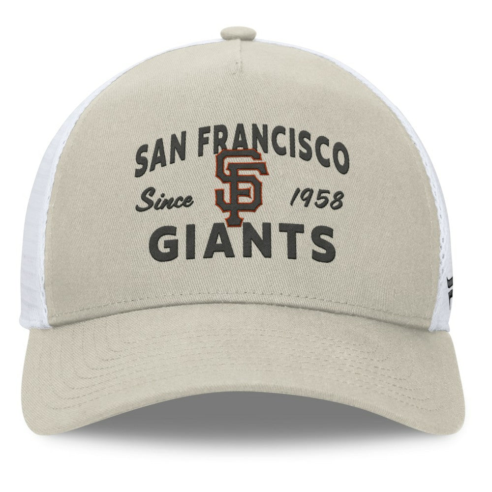 San Francisco Giants A-Frame Trucker Adjustable Hat Stone