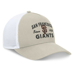 San Francisco Giants A-Frame Trucker Adjustable Hat Stone