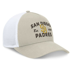 San Diego Padres A-Frame Trucker Adjustable Hat Stone