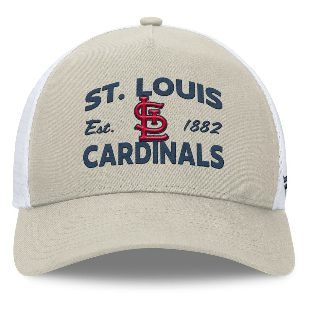 St. Louis Cardinals A-Frame Trucker Adjustable Hat Stone