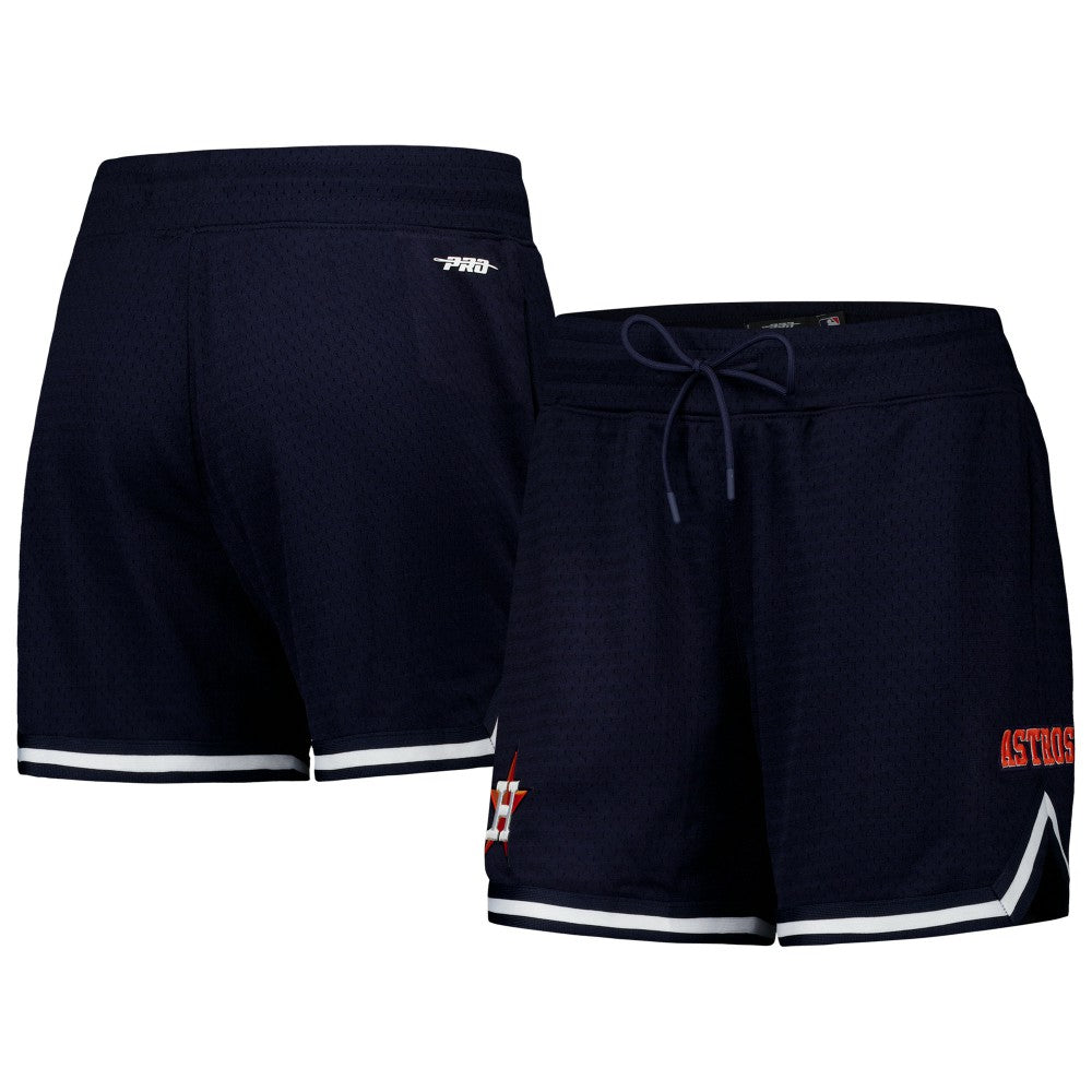 Houston Astros Pro Standard Women's Classic Mesh Shorts Navy