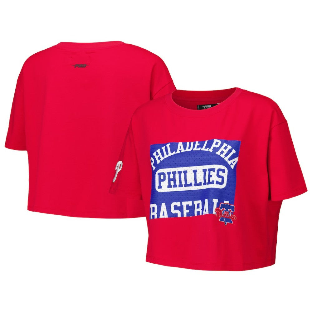 Philadelphia Phillies Pro Standard Women's Made To Play Boxy Cropped T-Shirt Red