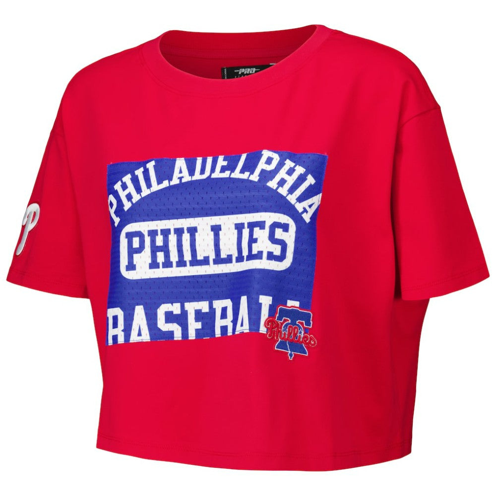 Philadelphia Phillies Pro Standard Women's Made To Play Boxy Cropped T-Shirt Red