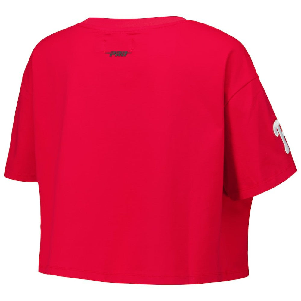 Philadelphia Phillies Pro Standard Women's Made To Play Boxy Cropped T-Shirt Red