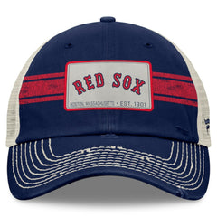 Boston Red Sox  Heritage Stripe Trucker Adjustable Hat Navy/Natural