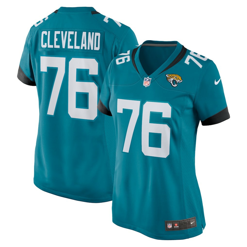 Ezra Cleveland Jacksonville Jaguars Women's Game Jersey - Teal