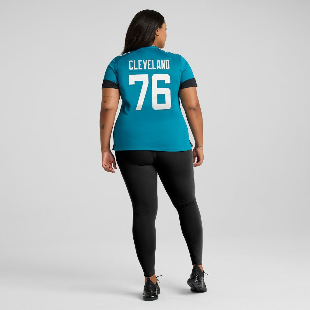 Ezra Cleveland Jacksonville Jaguars Women's Game Jersey - Teal