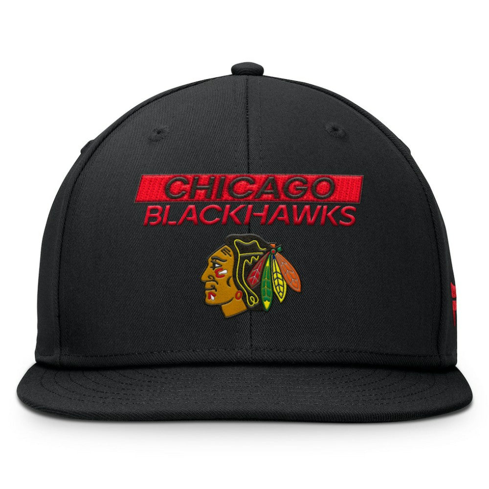 Chicago Blackhawks Fanatics Authentic Pro Prime Snapback Hat Black