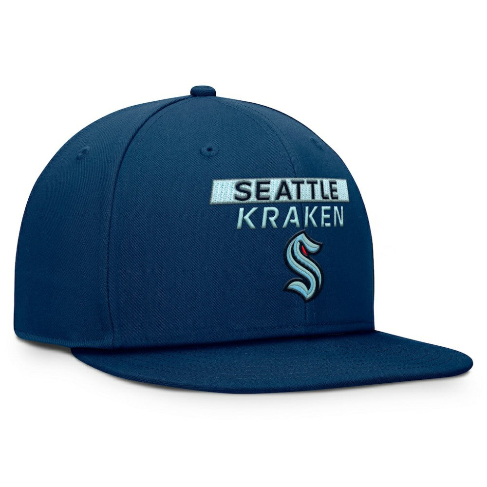 Seattle Kraken Fanatics Authentic Pro Prime Snapback Hat Deep Sea Blue