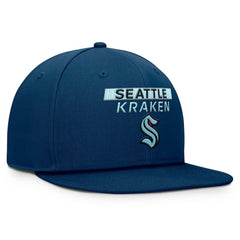 Seattle Kraken Fanatics Authentic Pro Prime Snapback Hat Deep Sea Blue
