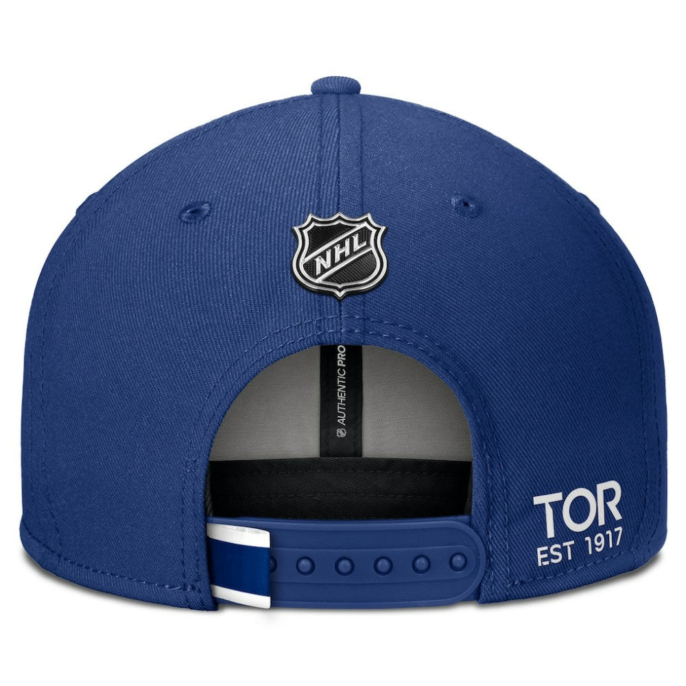 Toronto Maple Leafs Fanatics Authentic Pro Prime Snapback Hat Blue