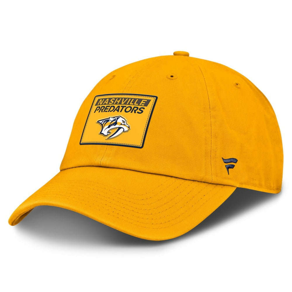 Nashville Predators Fanatics Authentic Pro Prime Adjustable Hat Gold