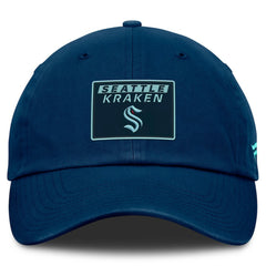 Seattle Kraken Fanatics Authentic Pro Prime Adjustable Hat Deep Sea Blue