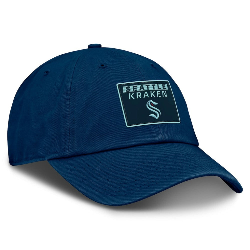 Seattle Kraken Fanatics Authentic Pro Prime Adjustable Hat Deep Sea Blue