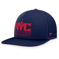 New York Rangers Fanatics Authentic Pro Hometown Rink Foam Trucker Snapback Hat Navy/Red