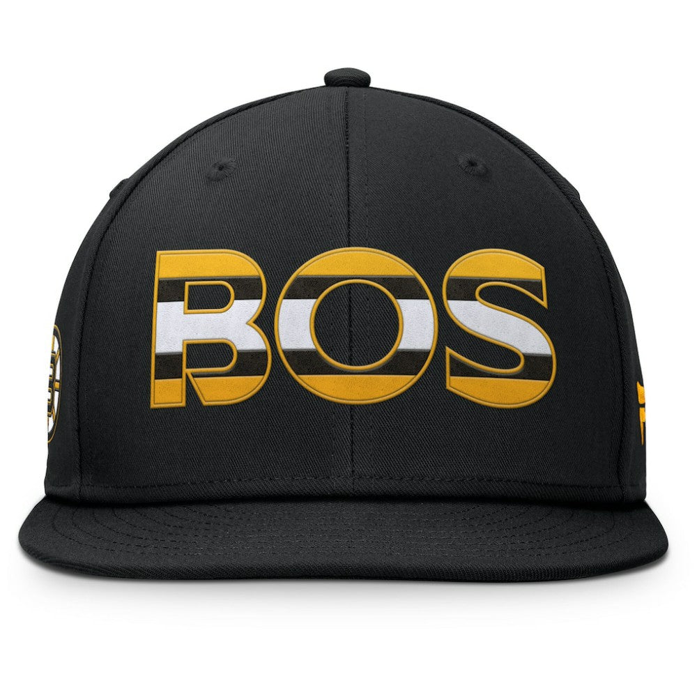 Boston Bruins Fanatics Authentic Pro Rink Snapback Hat Black