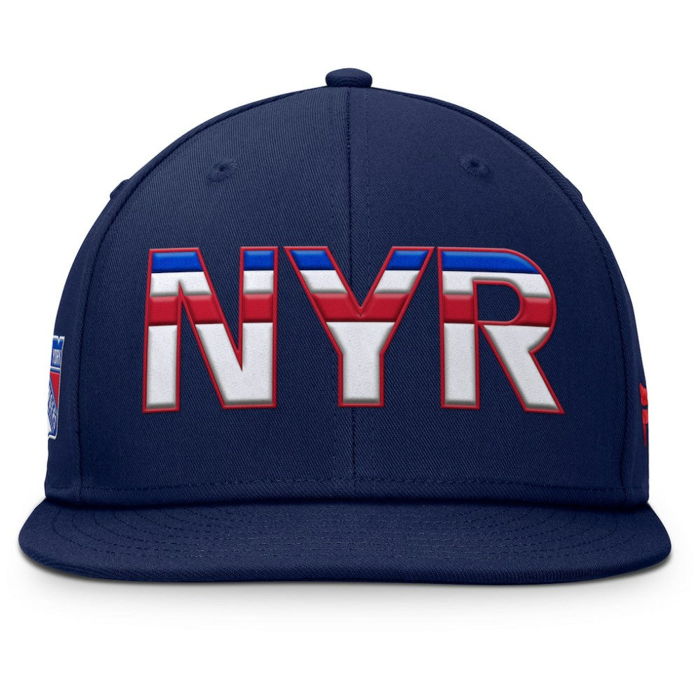 New York Rangers Fanatics Authentic Pro Rink Snapback Hat Navy