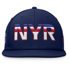 New York Rangers Fanatics Authentic Pro Rink Snapback Hat Navy
