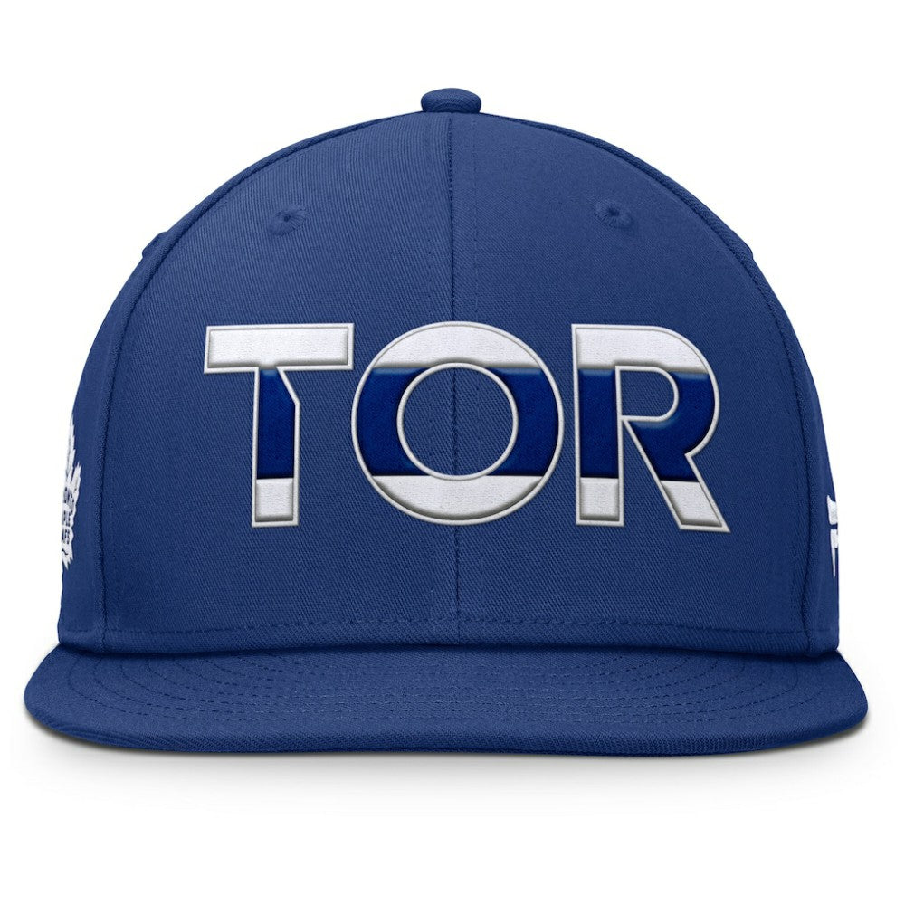 Toronto Maple Leafs Fanatics Authentic Pro Rink Snapback Hat Blue