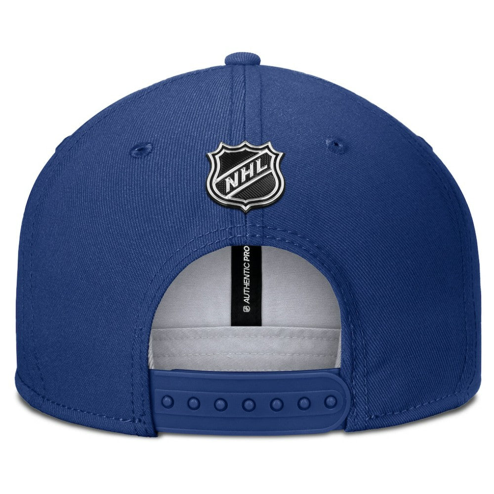 Toronto Maple Leafs Fanatics Authentic Pro Rink Snapback Hat Blue