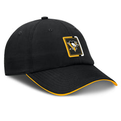 Pittsburgh Penguins Fanatics Authentic Pro Ripstop Adjustable Hat Black/Gold