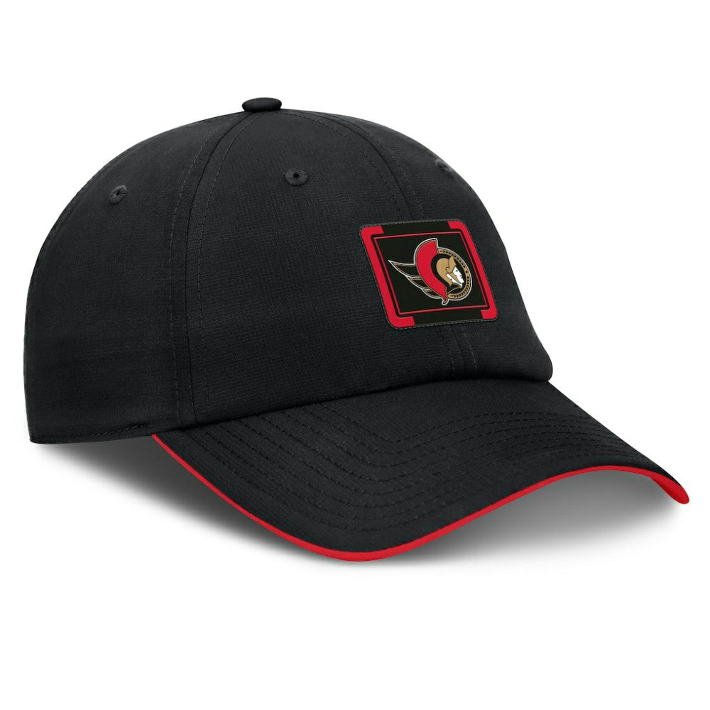 Ottawa Senators Fanatics Authentic Pro Ripstop Adjustable Hat Black/Red