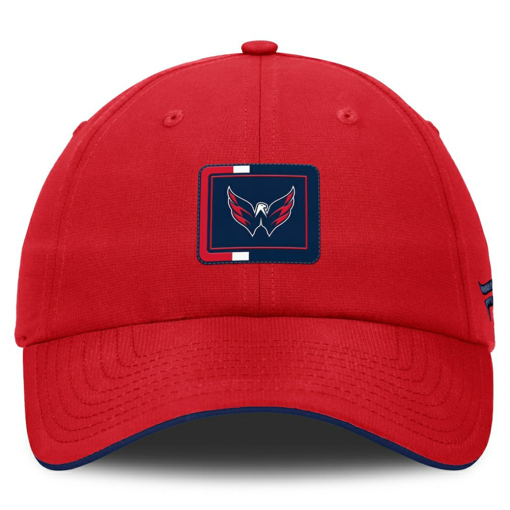 Washington Capitals Fanatics Authentic Pro Ripstop Adjustable Hat Red/Navy