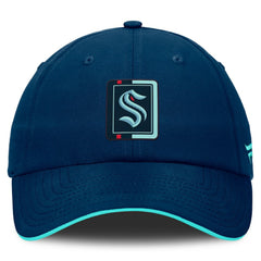 Seattle Kraken Fanatics Authentic Pro Ripstop Adjustable Hat Deep Sea Blue/Light Blue
