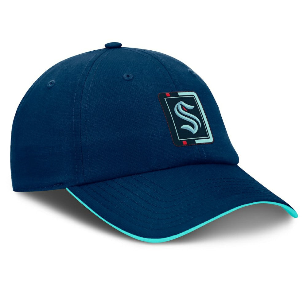 Seattle Kraken Fanatics Authentic Pro Ripstop Adjustable Hat Deep Sea Blue/Light Blue