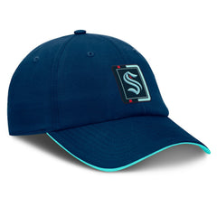 Seattle Kraken Fanatics Authentic Pro Ripstop Adjustable Hat Deep Sea Blue/Light Blue