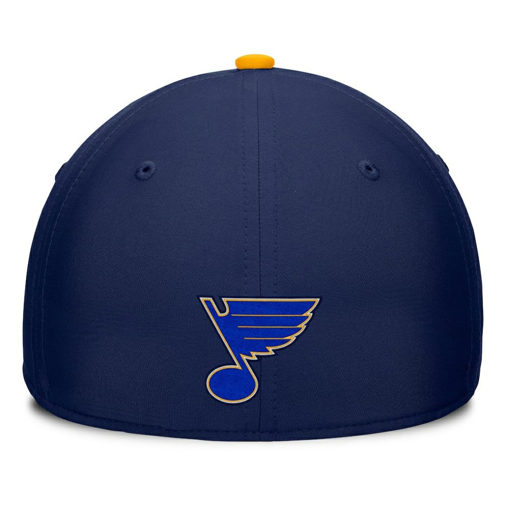 St. Louis Blues Fanatics Authentic Pro Rink Team Code Flex Hat Navy/Gold