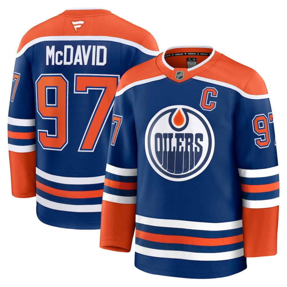 Connor McDavid Edmonton Oilers Fanatics Home Premium Jersey Royal