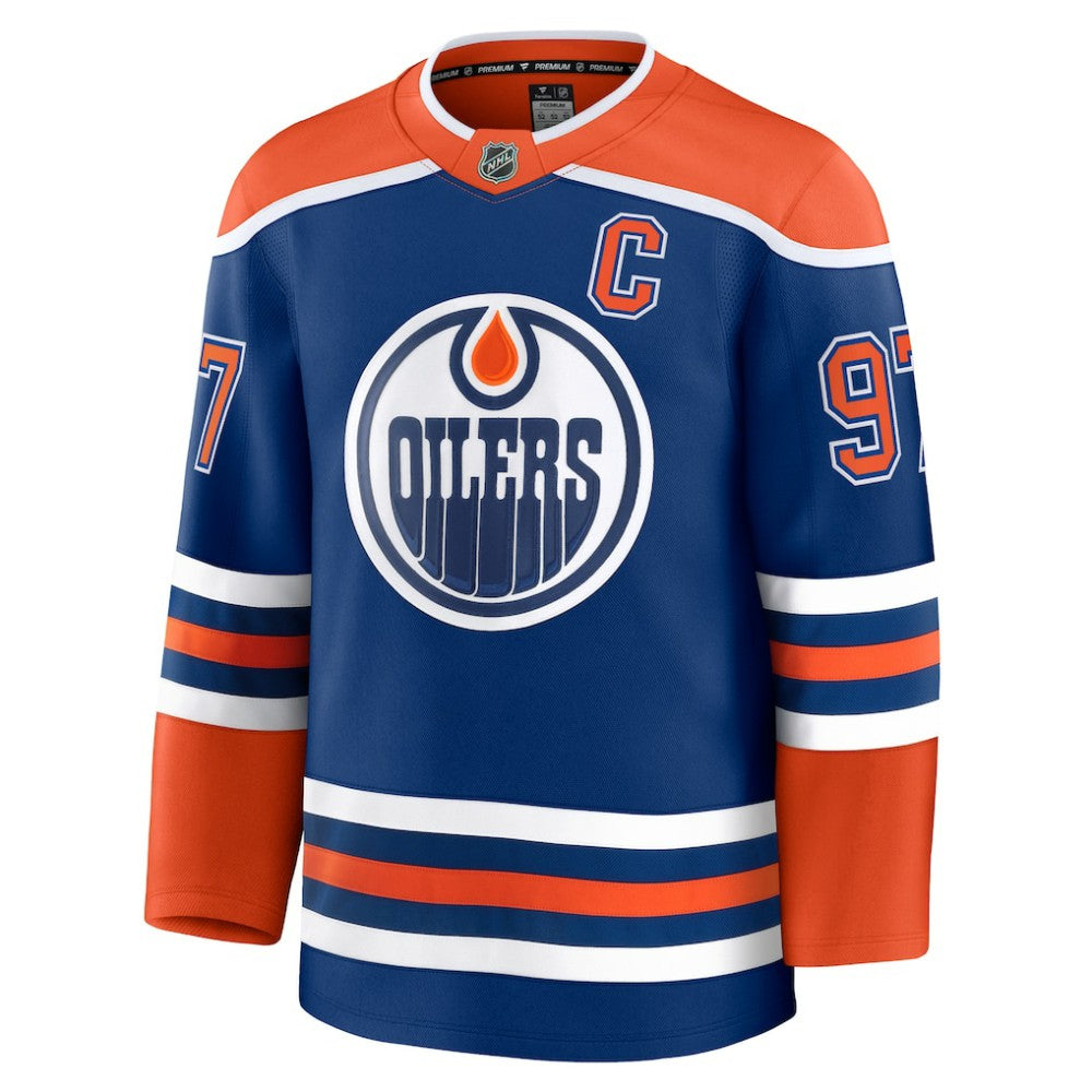 Connor McDavid Edmonton Oilers Fanatics Home Premium Jersey Royal