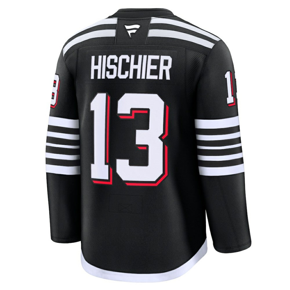 Nico Hischier New Jersey Devils Fanatics Alternate Premium Jersey Black