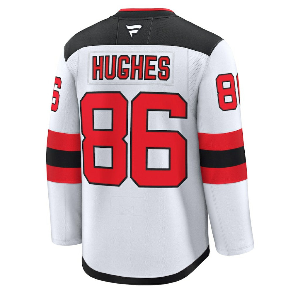 Jack Hughes New Jersey Devils Fanatics Away Premium Jersey White
