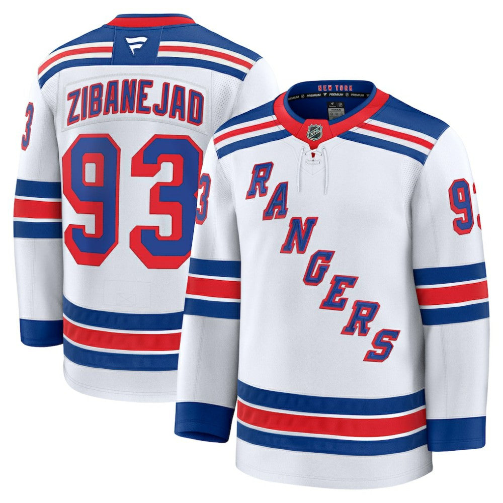 Mika Zibanejad New York Rangers Fanatics Away Premium Jersey White