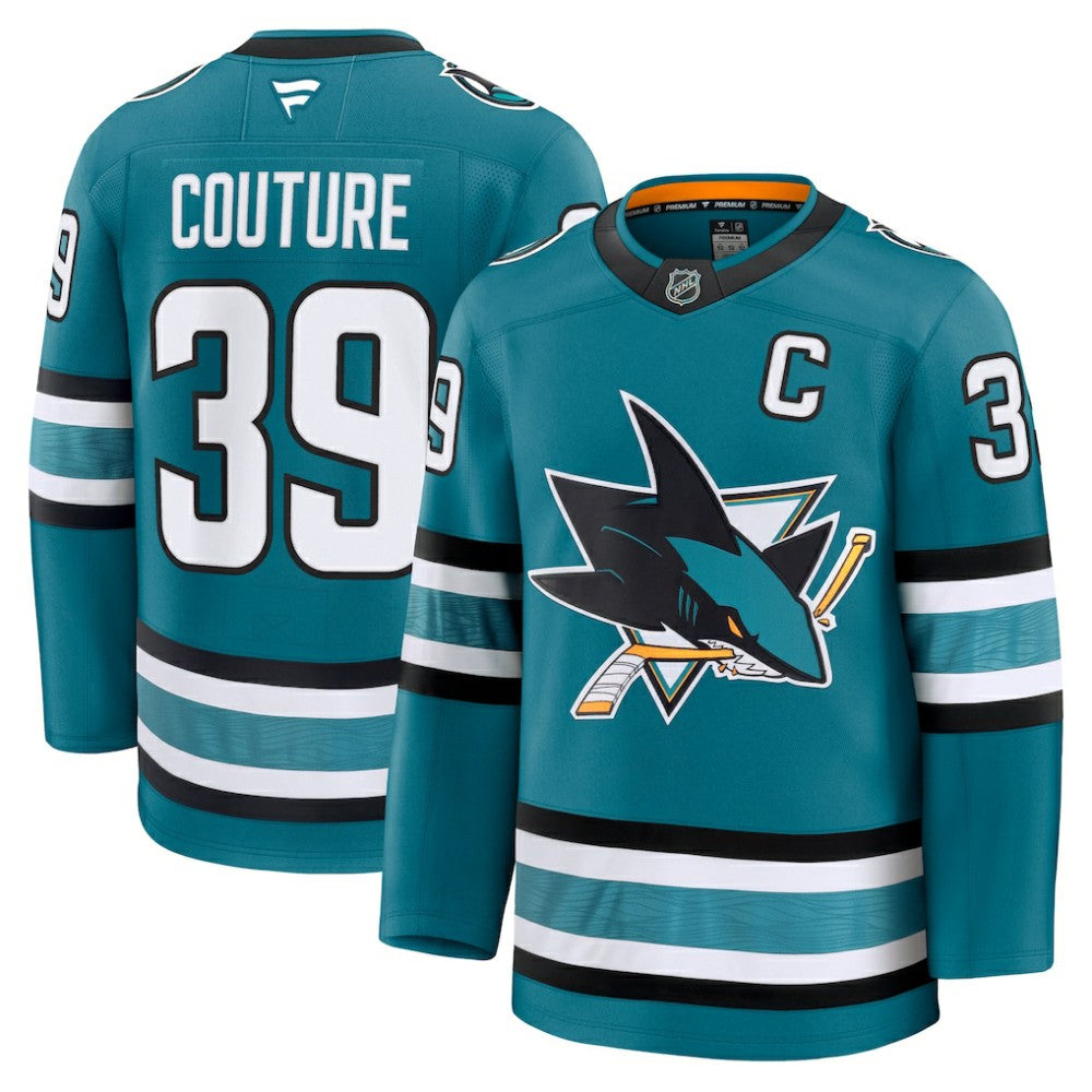 Logan Couture San Jose Sharks Fanatics Home Premium Jersey Teal