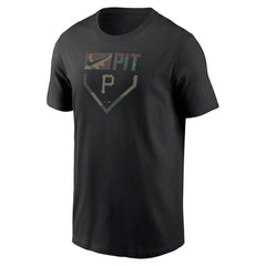 Pittsburgh Pirates Camo T-Shirt Black | Nike