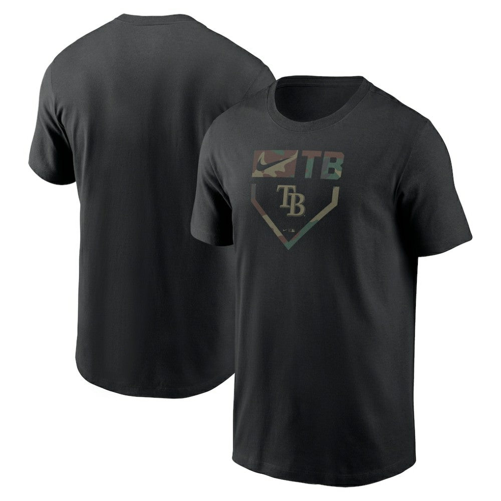 Tampa Bay Rays Camo T-Shirt Black | Nike