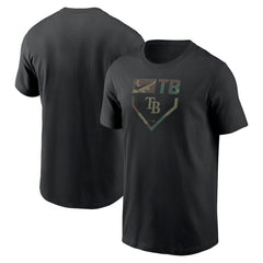 Tampa Bay Rays Camo T-Shirt Black | Nike
