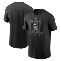 Colorado Rockies Fashion Local T-Shirt Black | Nike