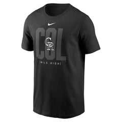 Colorado Rockies Fashion Local T-Shirt Black | Nike