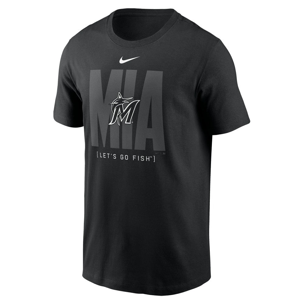 Miami Marlins Fashion Local T-Shirt Black | Nike