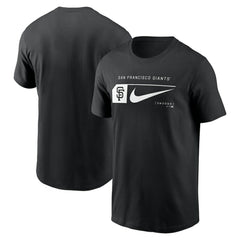 San Francisco Giants Fashion Graphic Swoosh T-Shirt Black | Nike