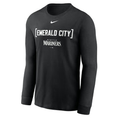 Seattle Mariners Local Nickname Long Sleeve T-Shirt Black | Nike