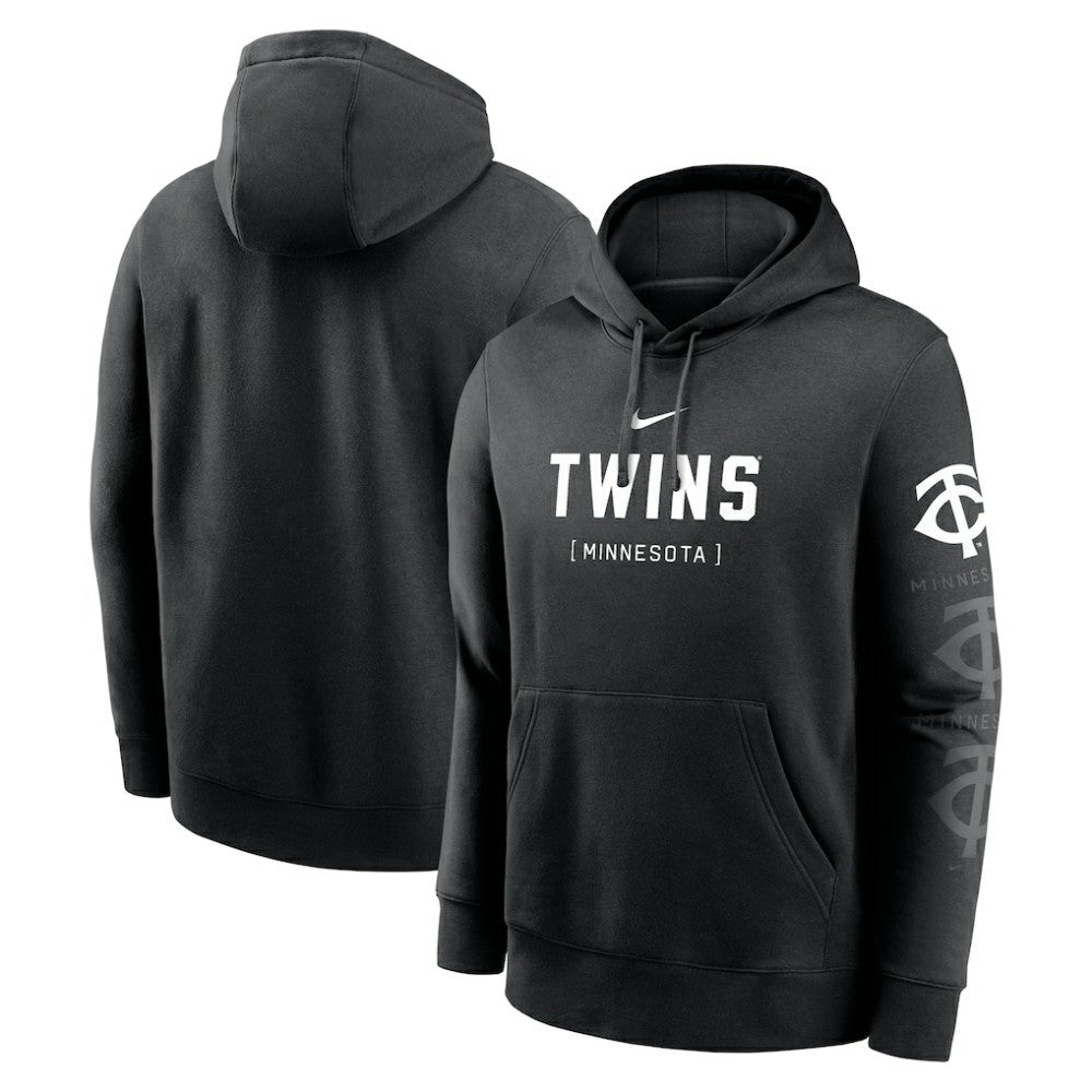 Minnesota Twins Fashion Club Pullover Hoodie Black | Nike