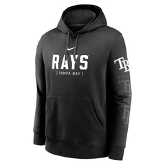 Tampa Bay Rays Fashion Club Pullover Hoodie Black | Nike