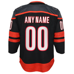 Carolina Hurricanes Youth Home Premier Custom Jersey Black